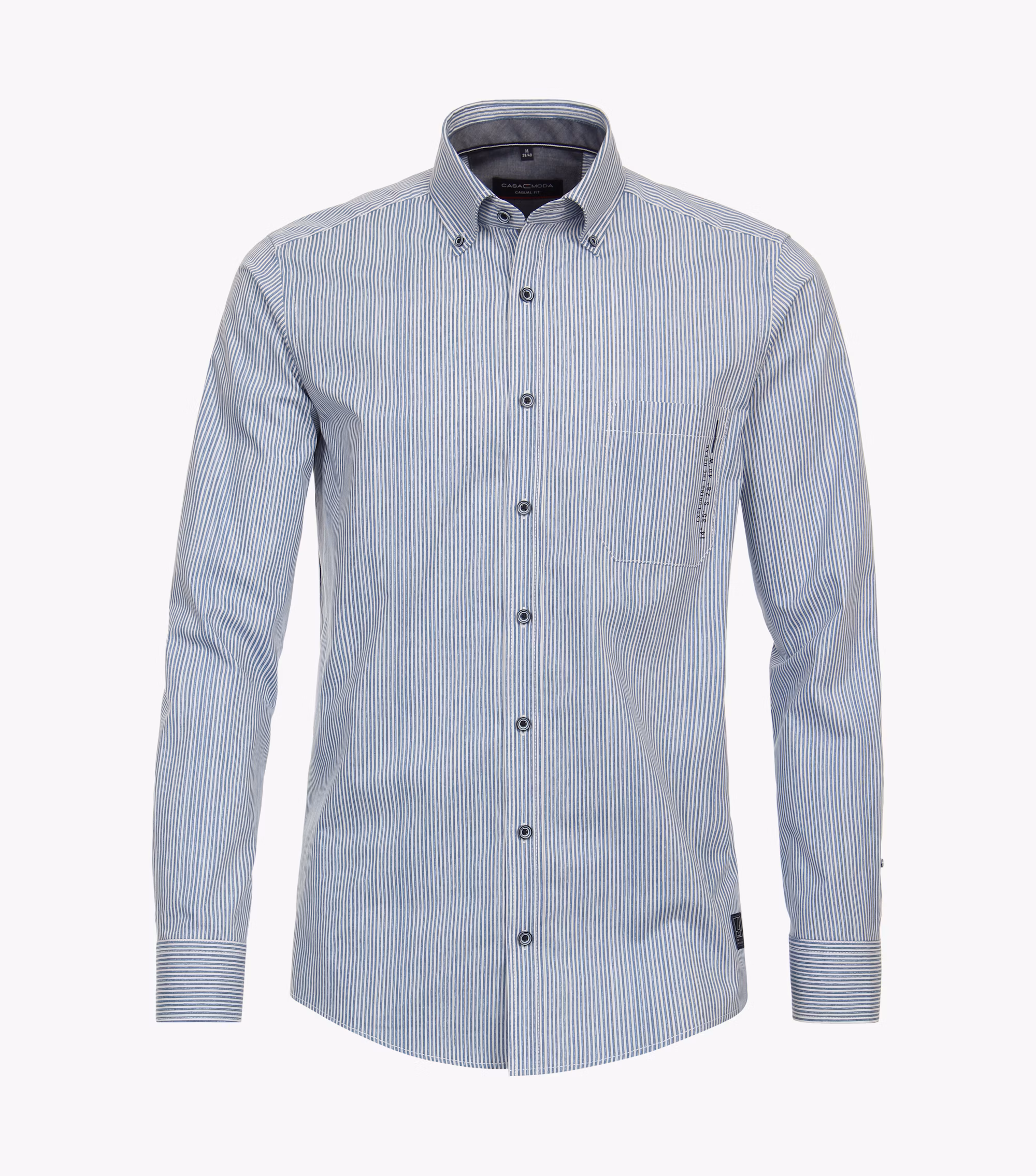 Casa Moda : Chemise Décontractée – Bleu Moyen