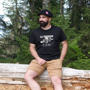 Tee shirt « La pression je la subis pas je la bois »