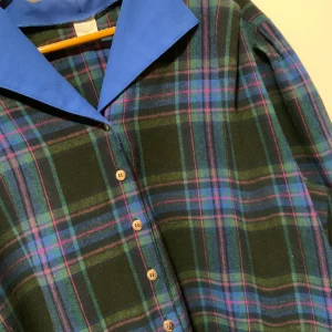 Robe à Carreaux écossais Tartan grande taille T58 Vintage 1980