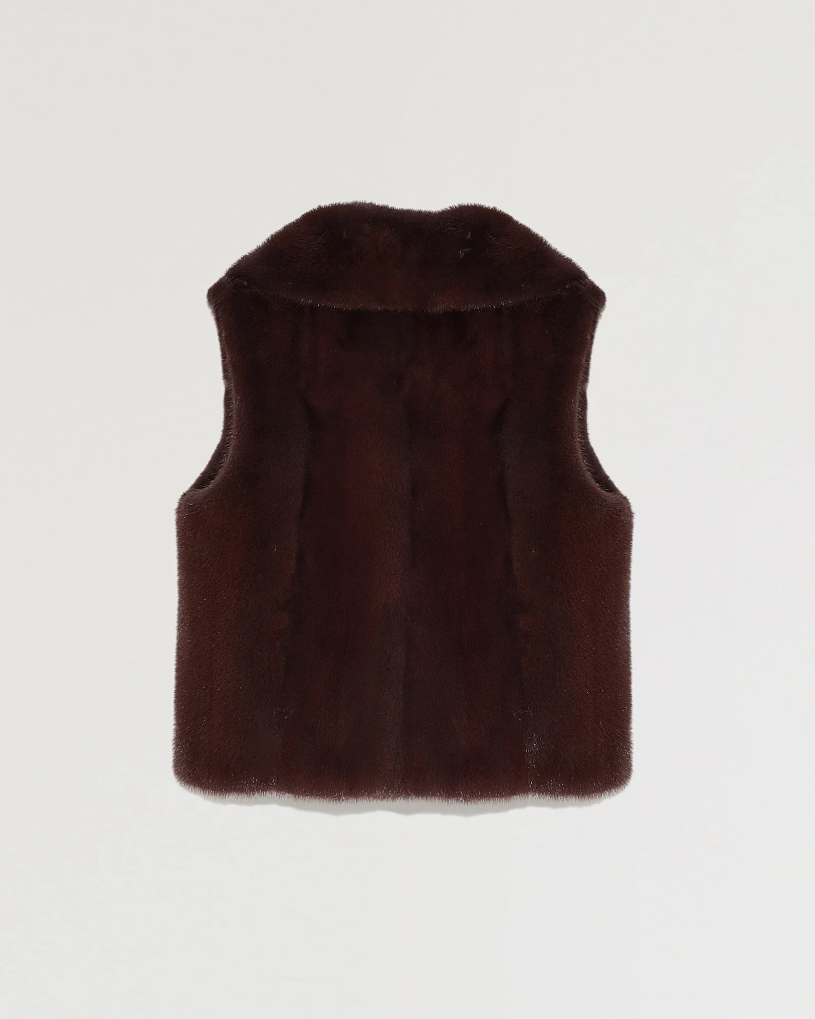 Gilet perfecto sans manches en fourrure de vison – Image 2
