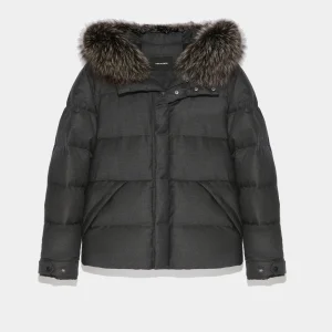 Doudoune en tissu Loro Piana imperméable et fourrure de renard