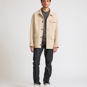 Workwear en double face laine cachemire
