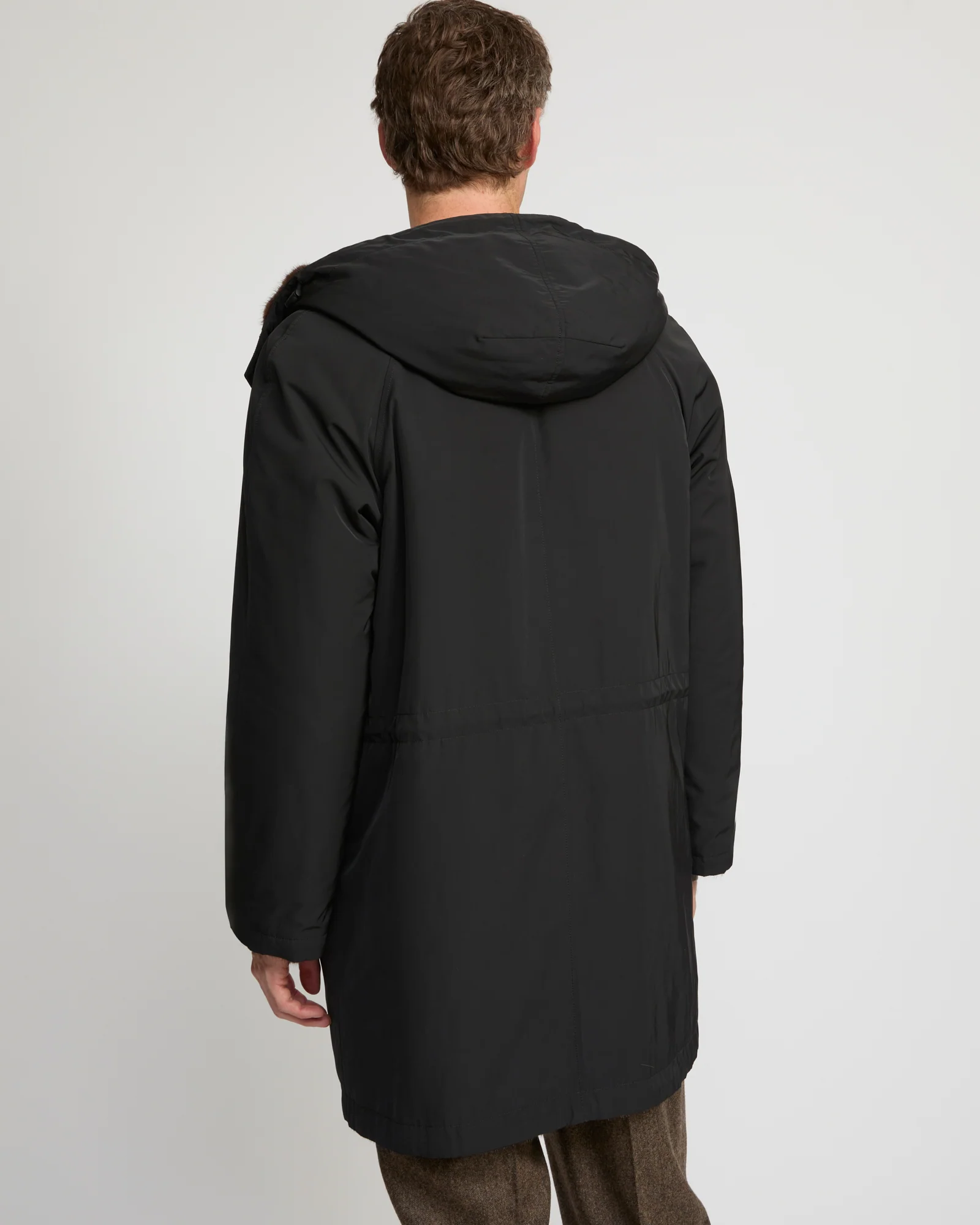 Parka longue réversible en tissu technique déperlant avec fourrure de vison – Image 5