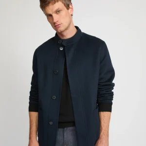 Blazer en tissu double face laine et cachemire
