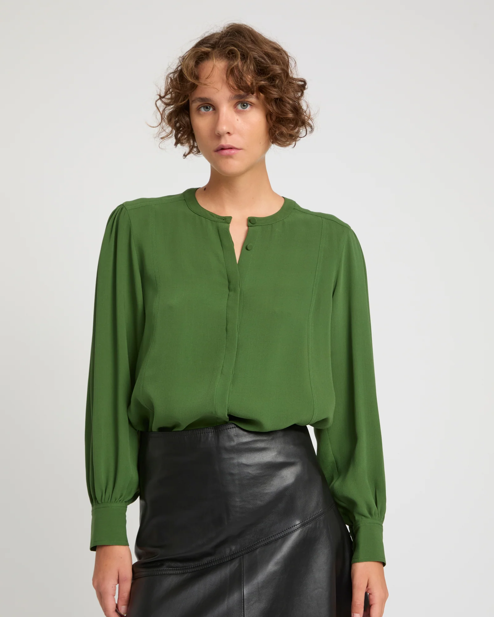 Chemise en crêpe de soie