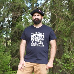 Tee shirt Marmotte Blaireaux – Près des Marmottes loin des Blaireaux (Nouveau modèle)