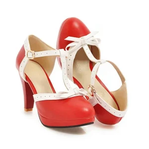 Chaussures Vintage Rouge
