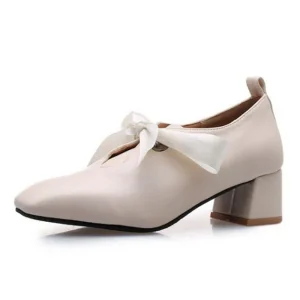 Chaussures Rétro Chic Ivoire
