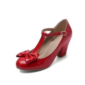 Chaussures Vintage  Femme Nœud Rouge