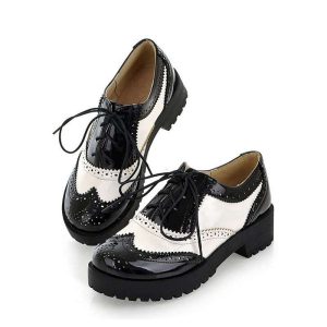 Chaussure Vintage Oxford Blanc