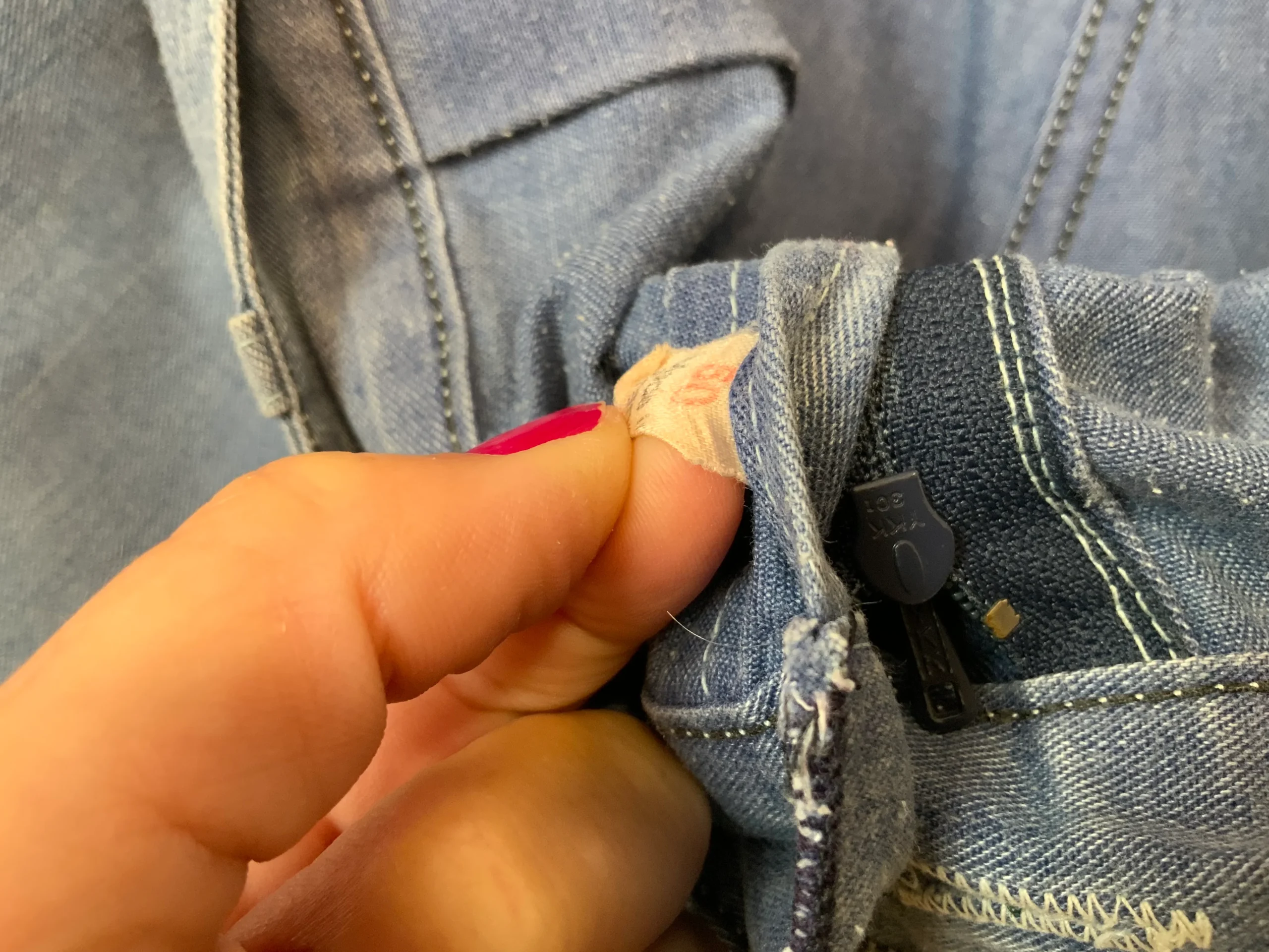Short coton denim Vintage 1980 France – Image 2