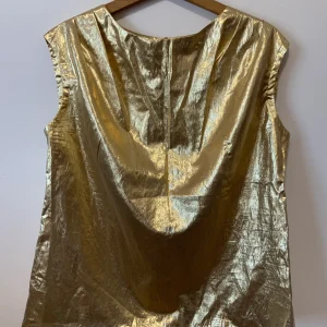 Top Lurex Doré Confectionné main Vintage 1980