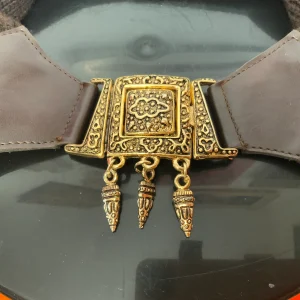 Ceinture Métal et Laine Original Vintage 1990