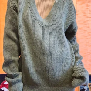 Pull Kaki Armée Vintage Mailles Tricot -