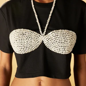 Tee-shirt à perles