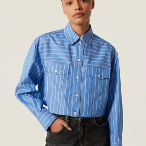 Chemise courte rayée