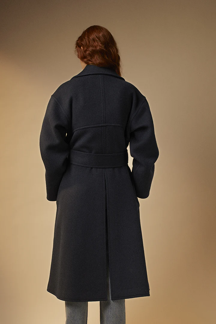 Manteau long en laine double face – Image 3