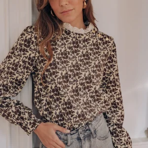 Blouse Elyrose marron