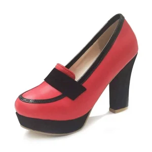 Chaussures Pin-Up Couture Rouge