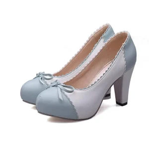 Chaussures Pin-Up Talon Bleu