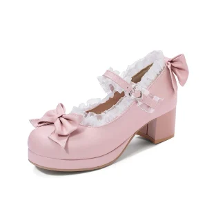 Chaussure Rétro Chic Rose
