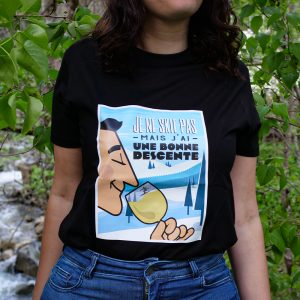 T-shirt Femme – Je ne skie pas, mais j&rsquo;ai une bonne descente